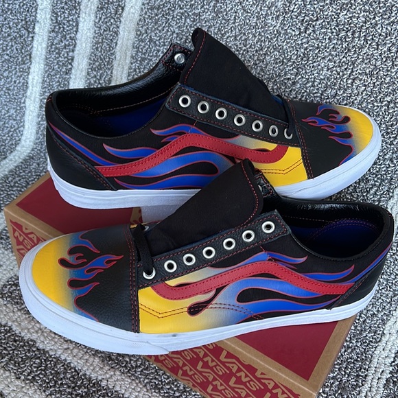 Vans Old Skool Racer Black/Red MENS - Picture 11 of 16